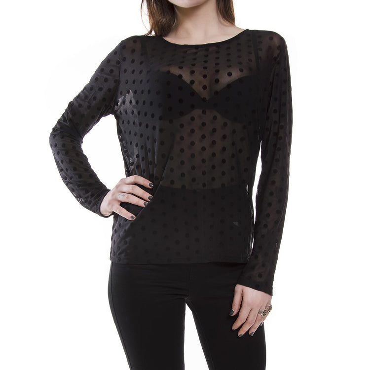 DANINA 0094 L/S TEE BLACK 145140094-999  MINIMUM 