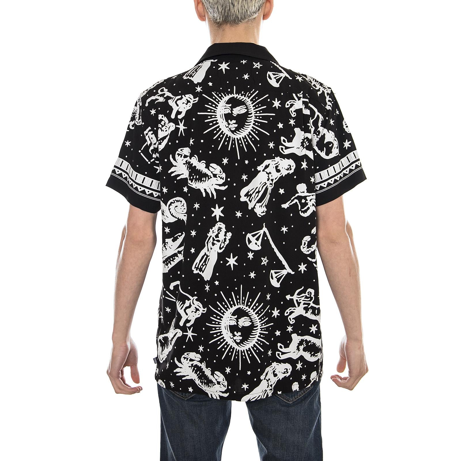 ZODIAC S/S SHIRT BLACK BU00031-BLACK  HUF 