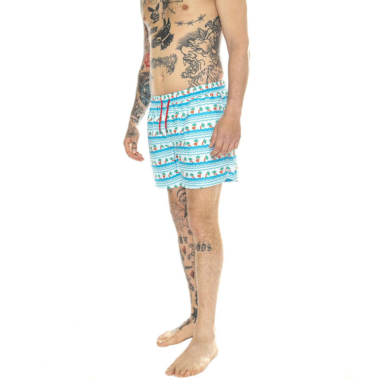 M' Palm Beach Swimshorts 6000 - Costume da Bagno Uomo Multicolore PBE116-6000  HAPPY SOCKS 
