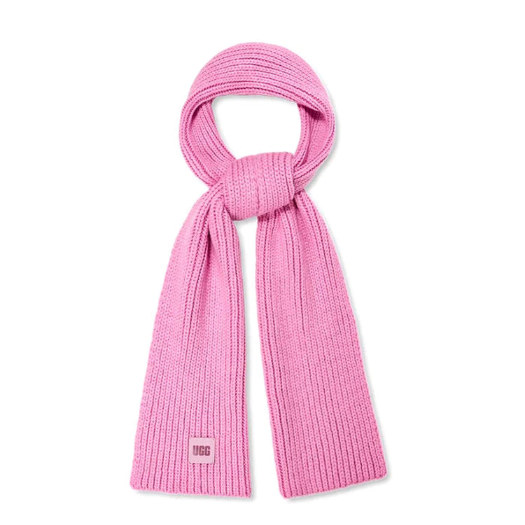W Chunky Rib Knit Scarf Neon Pink - Sciarpa Rosa 20166-RSQ  UGG 