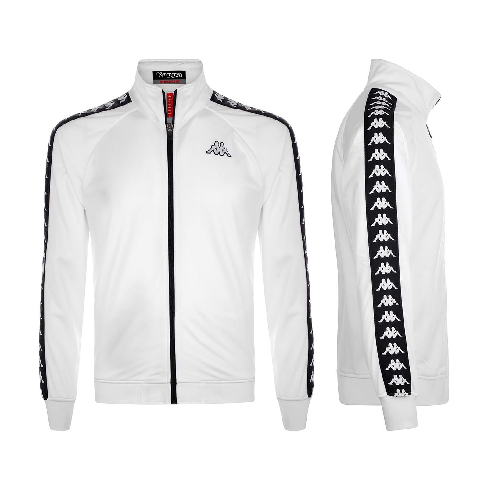 BANDA ANNISTON SLIM Maglia felpata White-Black 80992_4  KAPPA 