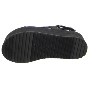 Flatform Mevia Black - Sandali Donna Neri 1116810-BLK  TEVA 