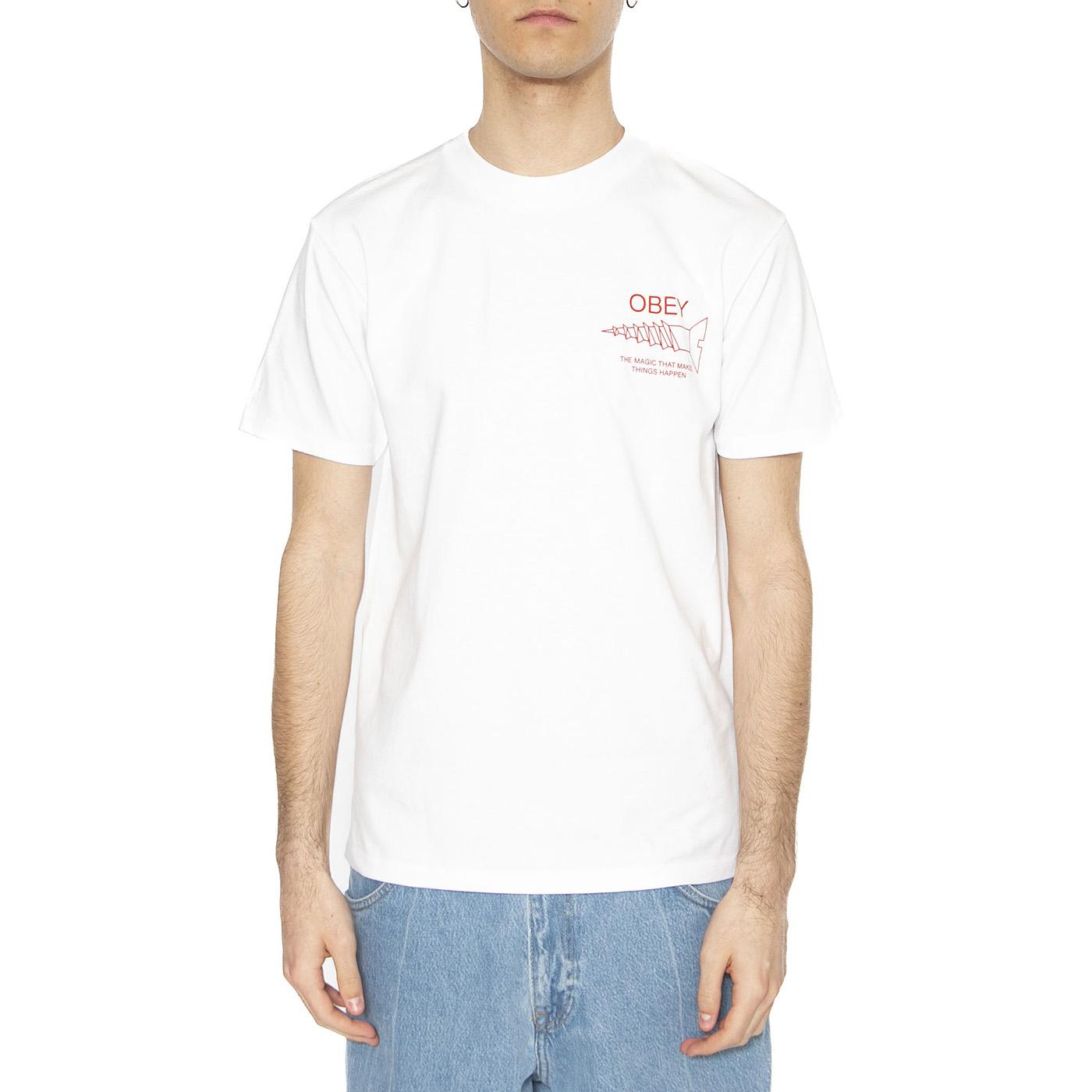 Obey Magic Tee White - Maglietta Girocollo Uomo Bianca 165264145-WHT  OBEY 