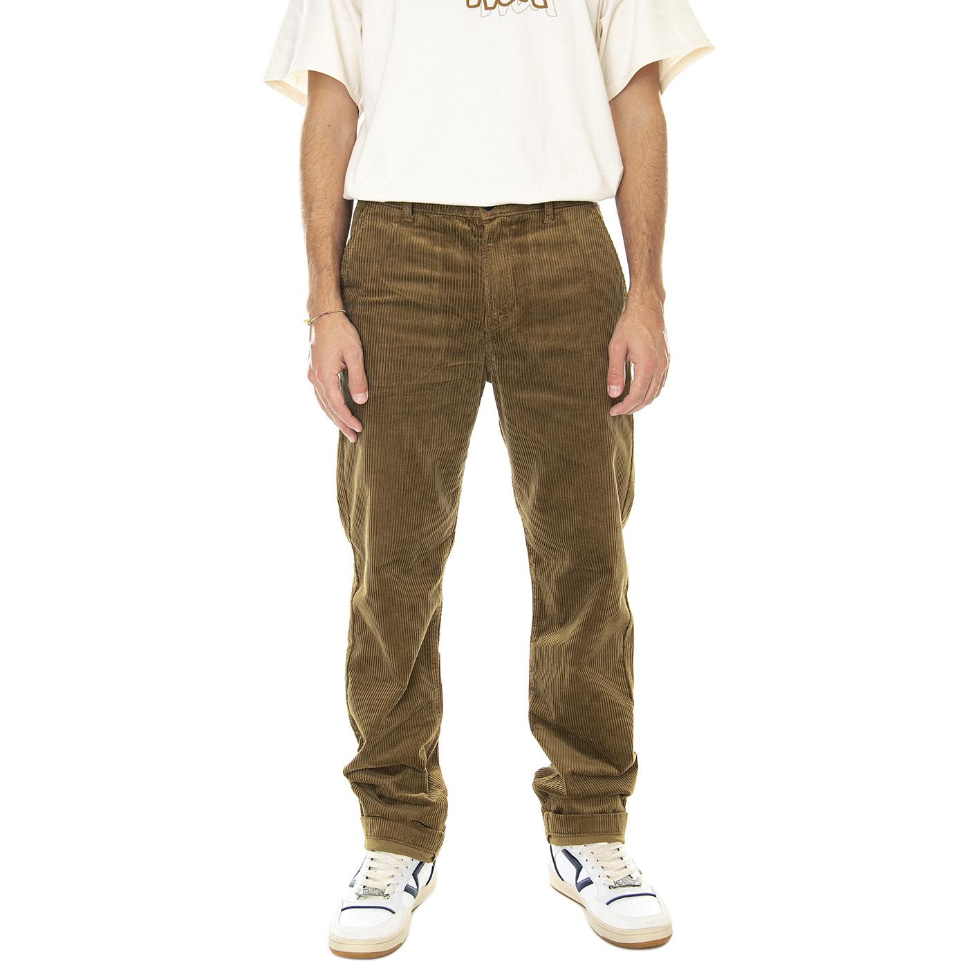 Regular Chino Tumbleweed-L71FQEDH - Pantaloni in Velluto Uomo Marroni 112321616  LEE 