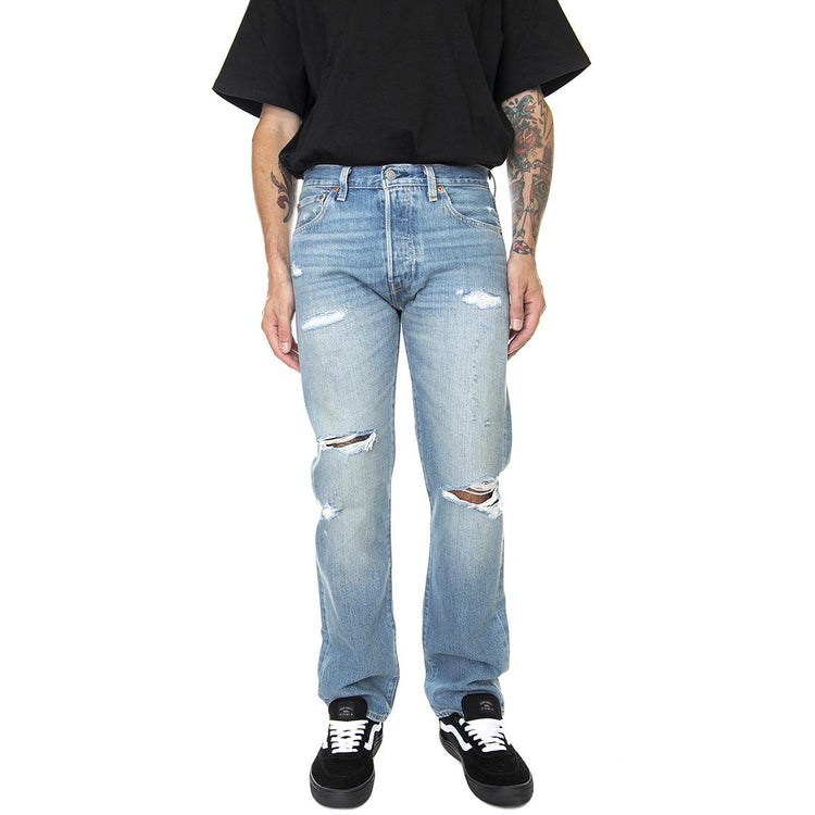 501 Levis Original Z0923 Light Indigo - Pantaloni Denim Jeans Uomo Blu 00501-3324 . LEVIS 