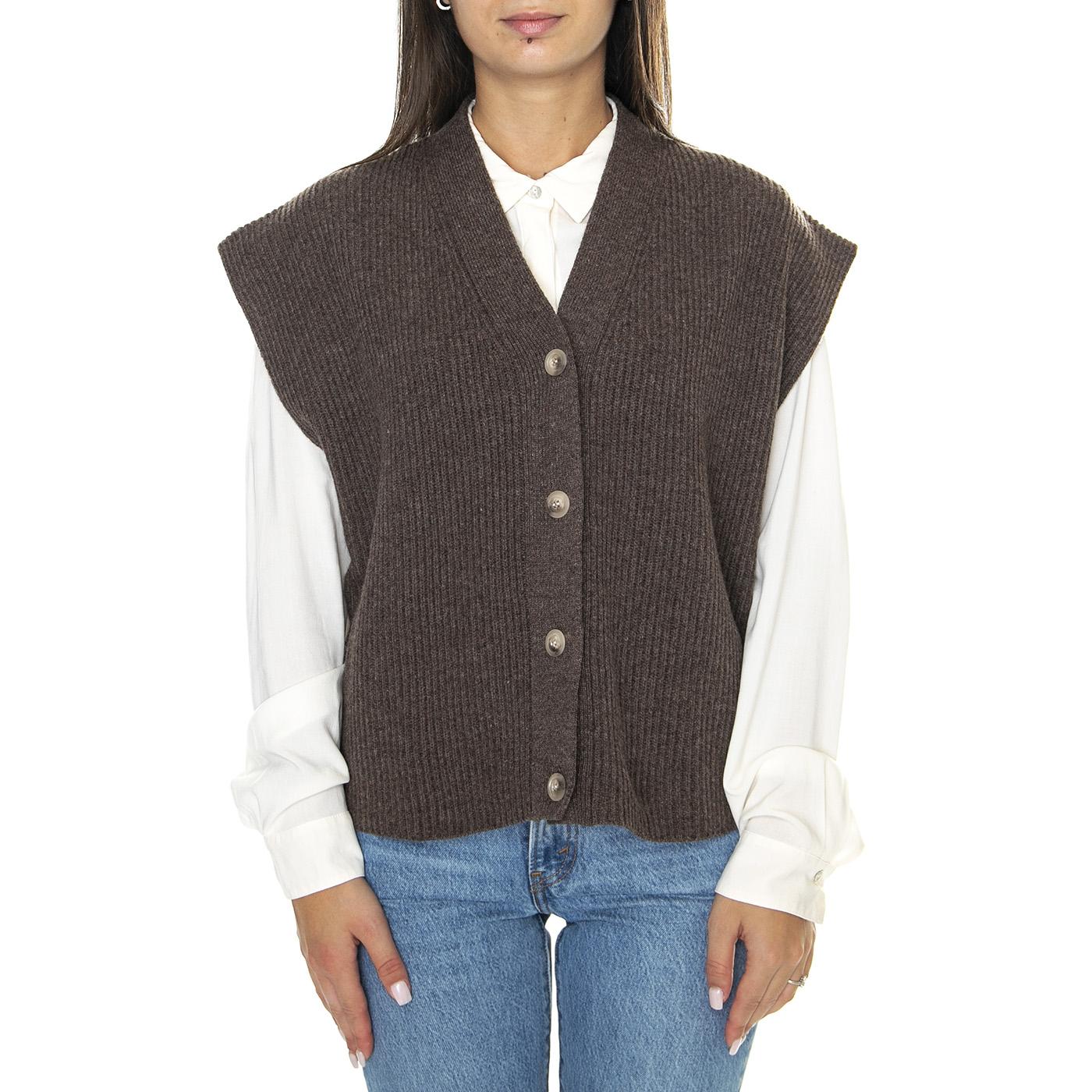 Maglia Donna 250 - Gilet Donna Marrone W264M27W555-250  SKILLS 