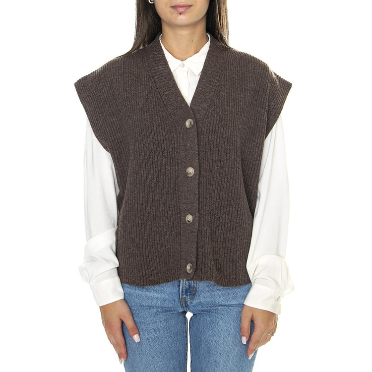 Maglia Donna 250 - Gilet Donna Marrone W264M27W555-250  SKILLS 