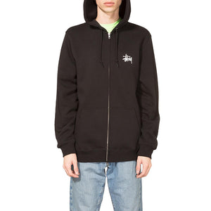 BASIC STUSSY ZIP HOOD BLACK 1974181-BLACK  STUSSY 
