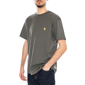 S/S Chase T-Shirt Cozy Leaf / Gold - Maglietta Girocollo Uomo Verde I026391 3LRXX CARHARTT WIP 