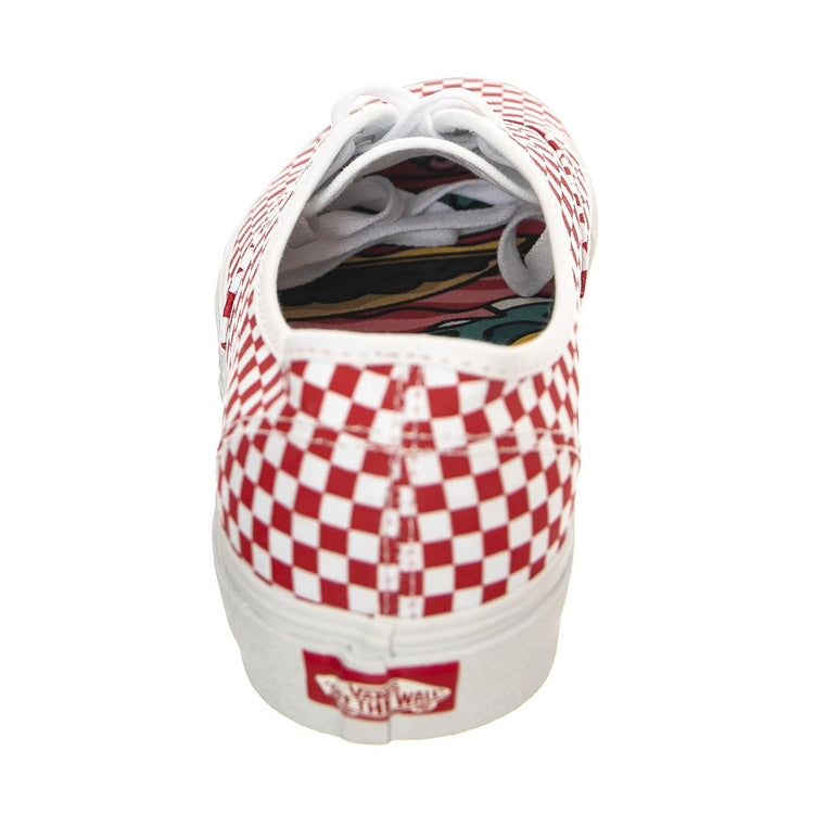 UA Authentic Van Doren Special Checkerboard - Scarpe Stringate Profilo Basso Uomo Bianche / Rosse VN0A5KS97051  VANS 