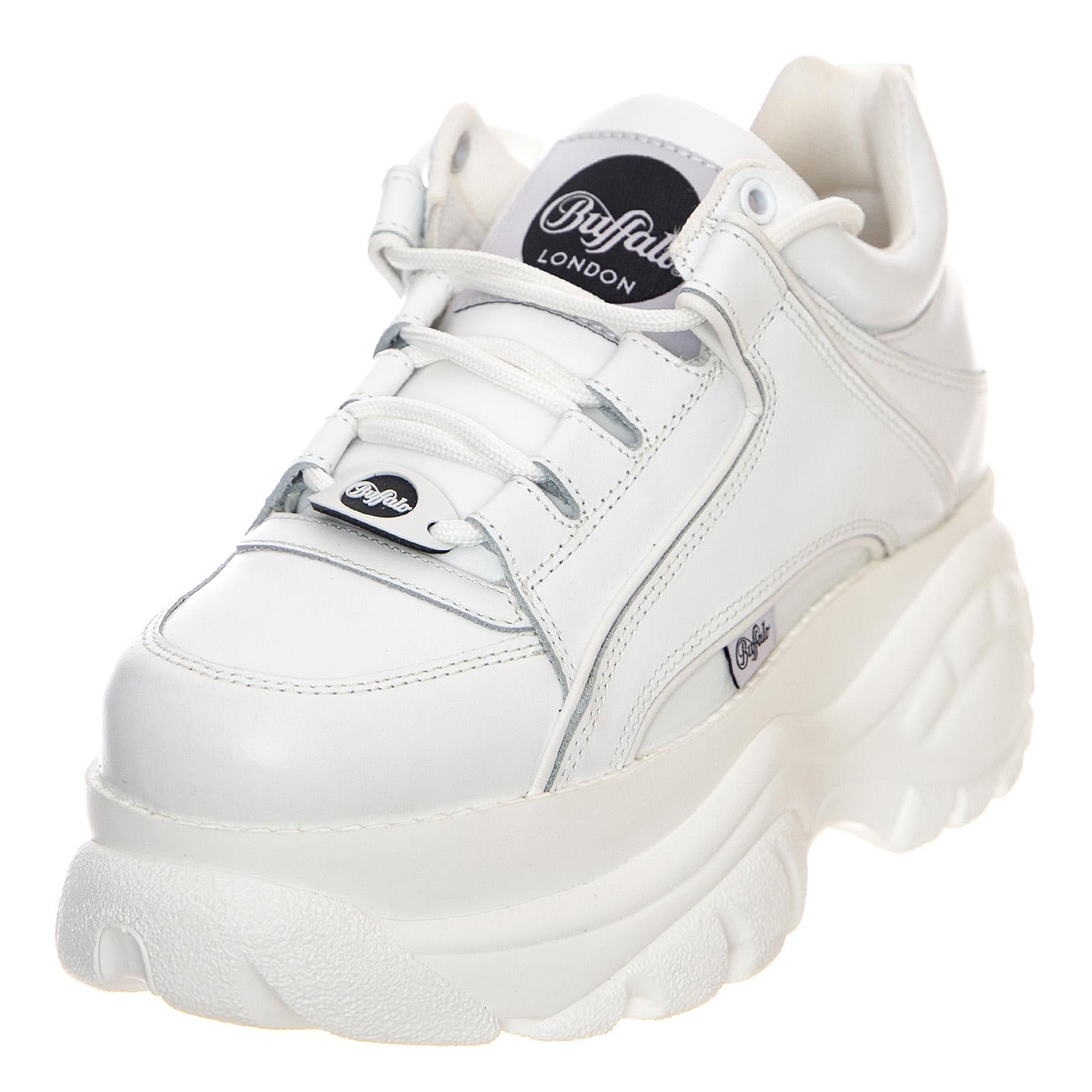 Buffalo Plateau Sneakers - White - Scarpe Profilo Basso Donna Bianche BFL1339-14-BL . BUFFALO 