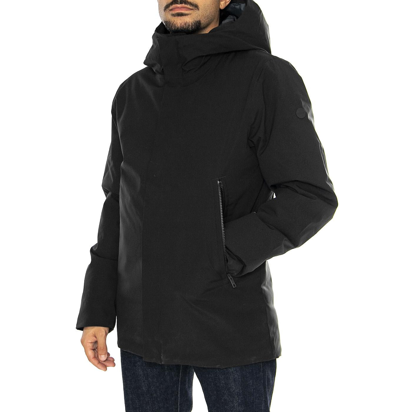 Vhinner Black - Giacca con Cappuccio Uomo Nera 331187-110  ELVINE 