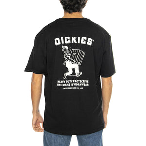 Dickies Builder Tee SS Black - Maglietta Girocollo Uomo Nera DK0A85SYBLK1  DICKIES 