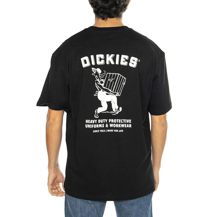 Dickies Builder Tee SS Black - Maglietta Girocollo Uomo Nera DK0A85SYBLK1  DICKIES 