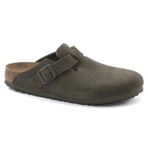 Boston thyme, Suede Leather - Sandali Uomo Verdi 1024714  BIRKENSTOCK 
