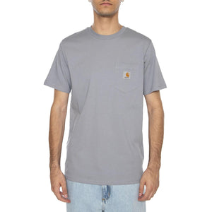S/S Pocket T-Shirt Mirror - Maglietta Girocollo Uomo Grigia I030434.1NKXX . CARHARTT WIP 
