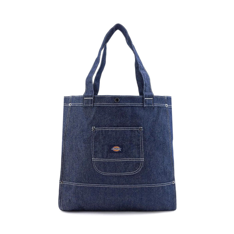 Denim Tote Bag Rinsed - Borsa Shopping Bag Denim Jeans Blu DK0A4Z6BRIN1  DICKIES 