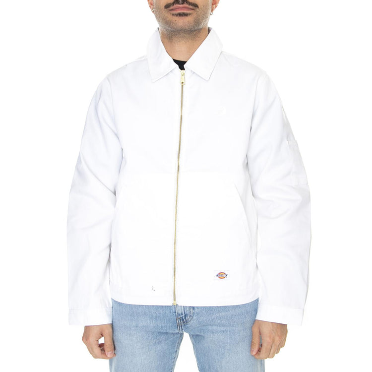 Ol x Dickies Workshop Jacket White - Giacca Estiva Uomo Bianca DK0A4Y2EWHX1  DICKIES 