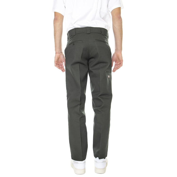 Slim Straight Double Knee Rec Olive - Pantaloni Chino Uomo Verdi DK0A4XZEOGX1  DICKIES 