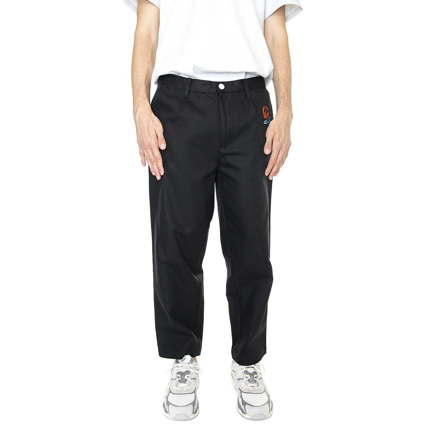 M' Ewtua Chino Pant Black - Pantaloni Uomo Neri PNT0021BLK  DOOMSDAY 