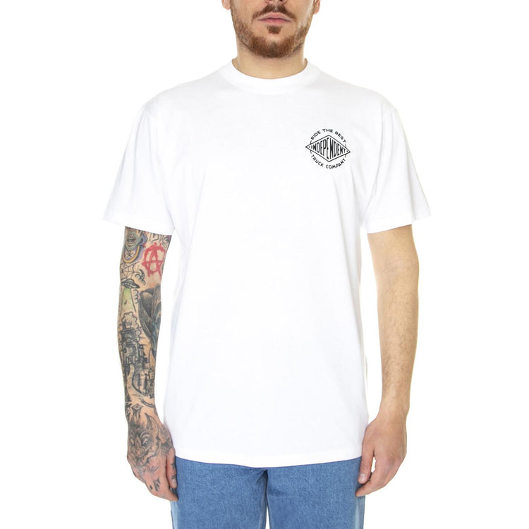 Seal Summit T-Shirt White - Maglietta Girocollo Uomo Bianca INA-TEE-6765  INDEPENDENT 