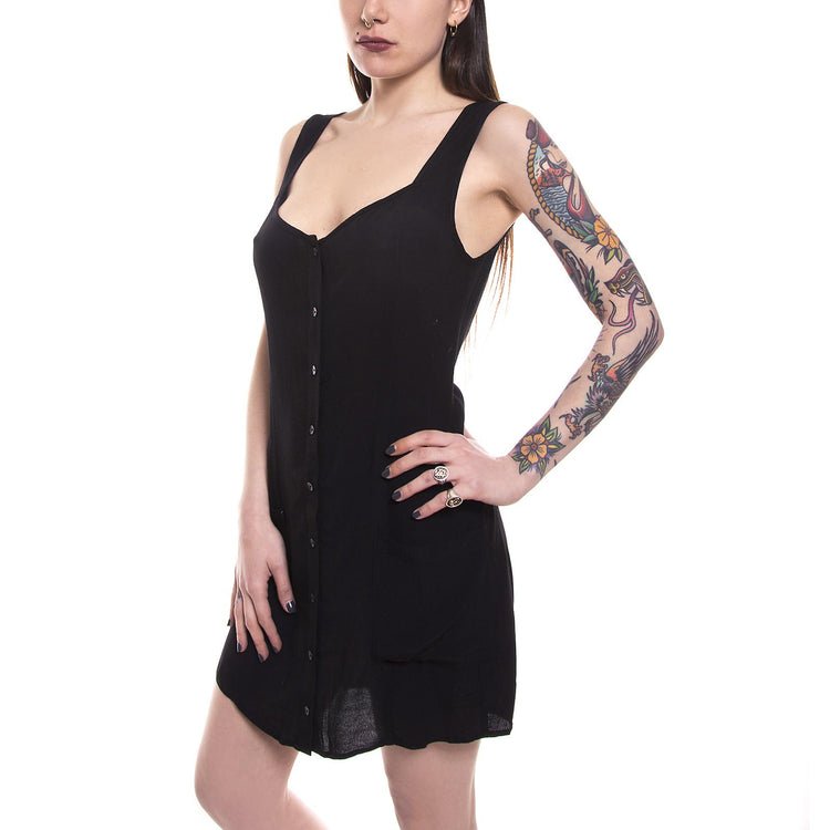 JINX DRESS WO S BLACK 401500151-BLK  OBEY 