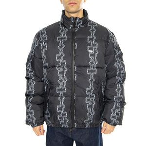 Benny Puffer Jacket Black Multi - Giacca Uomo Nera 121800507-BKM  OBEY 