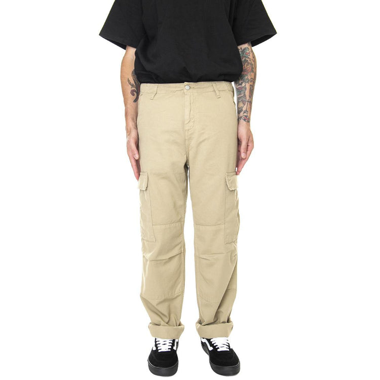 Regular Cargo Pant Ammonite Garment Dyed - Pantaloni Cargo Uomo Beige I030475-0VZGD  CARHARTT WIP 
