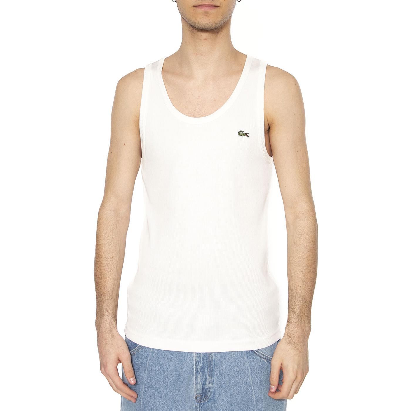 T-Shirt 70V White Tanktop - Canottan Uomo Bianca TH0030-70V  LACOSTE 