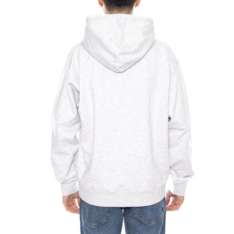 Obey Osaka Photo Fleece Ash Grey -- Felpa con Cappuccio Uomo Grigio Chiaro 117464114 AGRY OBEY 