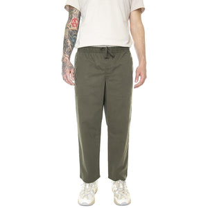 Range Loose Cropped Elastic Waist Pant Grape Leaf - Pantaloni Uomo Verdi VN0005ZDKCZ1  VANS 