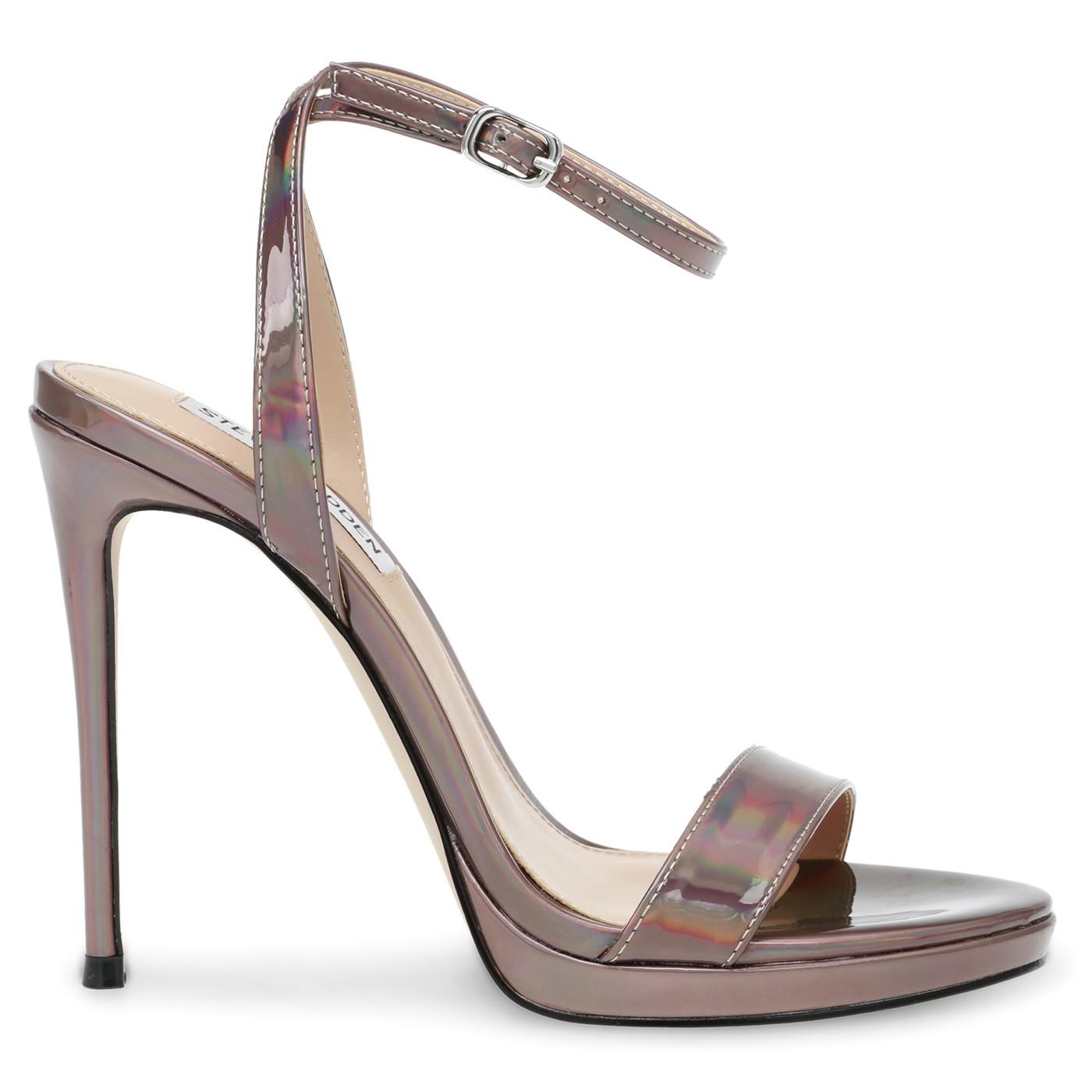 Wordly Pewter Hologram Mirror PU - Sandali Donna Grigi SMSWORDLY-PEW  STEVE MADDEN 