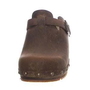 W' Wood-Kristel Open Antique Brown - Sandali in Pelle Donna Marroni 455205W-78  SANITA 