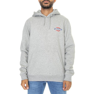 Ruston Hoodie Grey Melange - Felpa con Cappuccio Uomo Grigia DK0A4XAHGYM1  DICKIES 