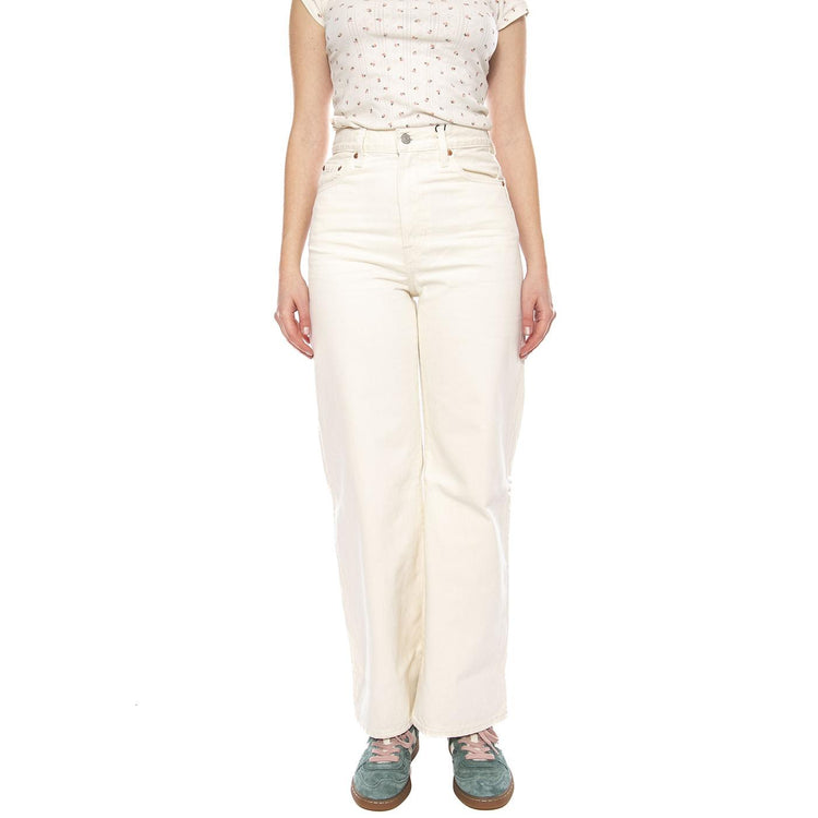 Ribcage Wide Leg H223 Polar Perimeter - Pantaloni Donna Beige A6081 0009 LEVIS 