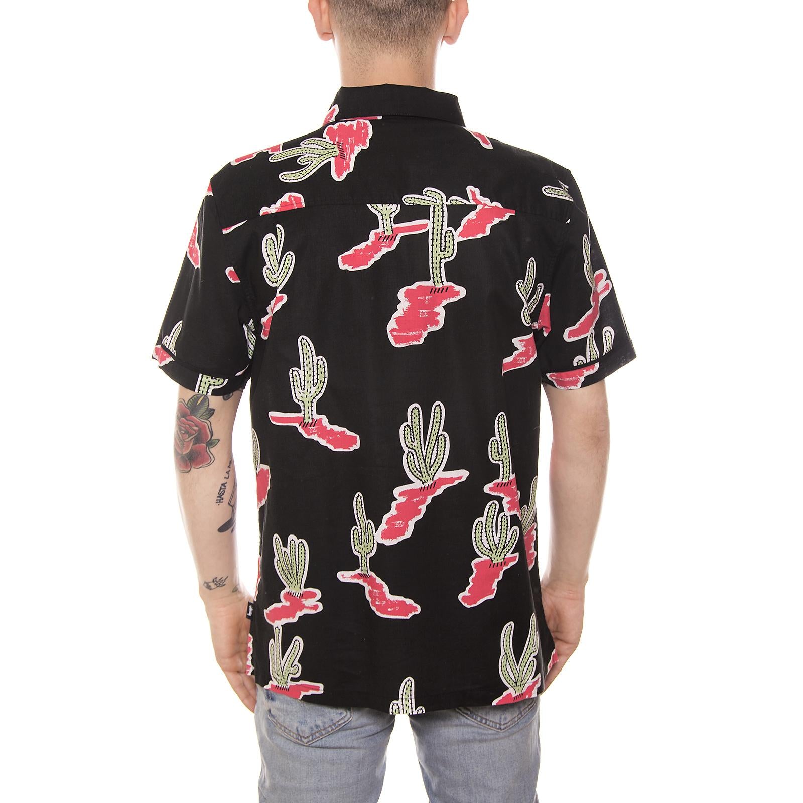 CACTUS SHIRT BLACK 111917-BLACK  STUSSY 