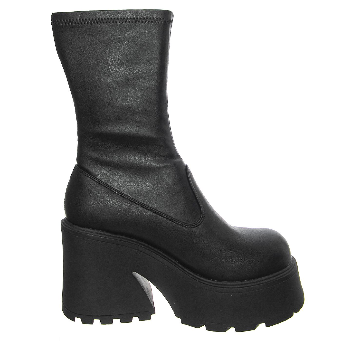 Found Black Stretch Pu - Stivali Donna Neri WSSFOUND-BLK  WINDSOR SMITH 