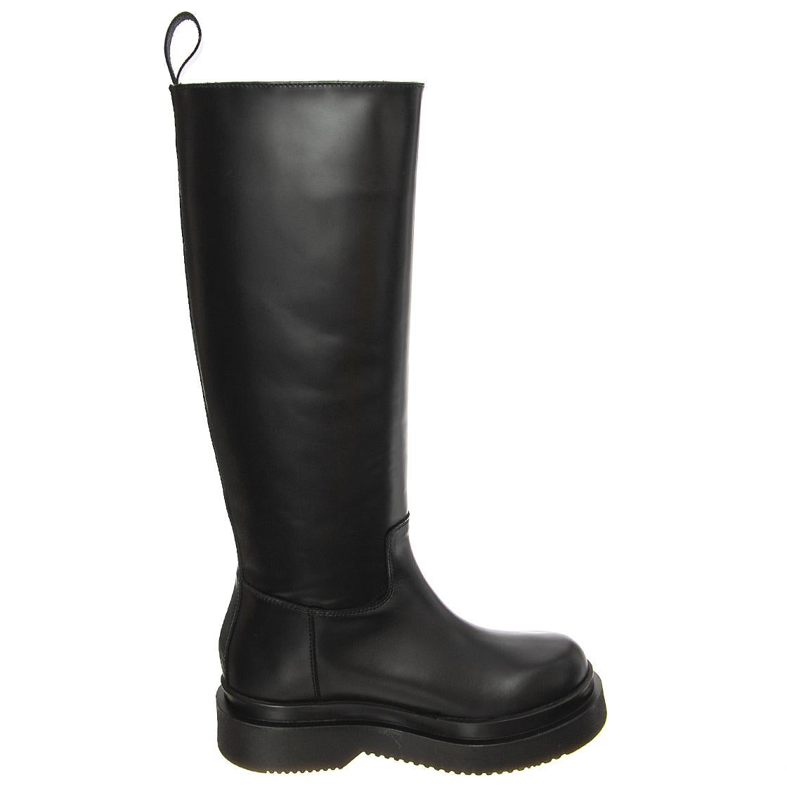 T BOOT 20 SMOOTH BLACK - Stivali Alti Donna Neri BTSTBOOT20-BKS . MR BOOTS 