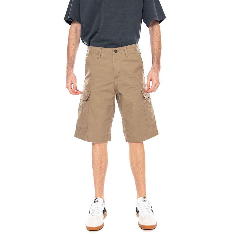 Regular Cargo Short Leather - Bermuda Uomo Marroni I028246 8Y02 CARHARTT WIP 