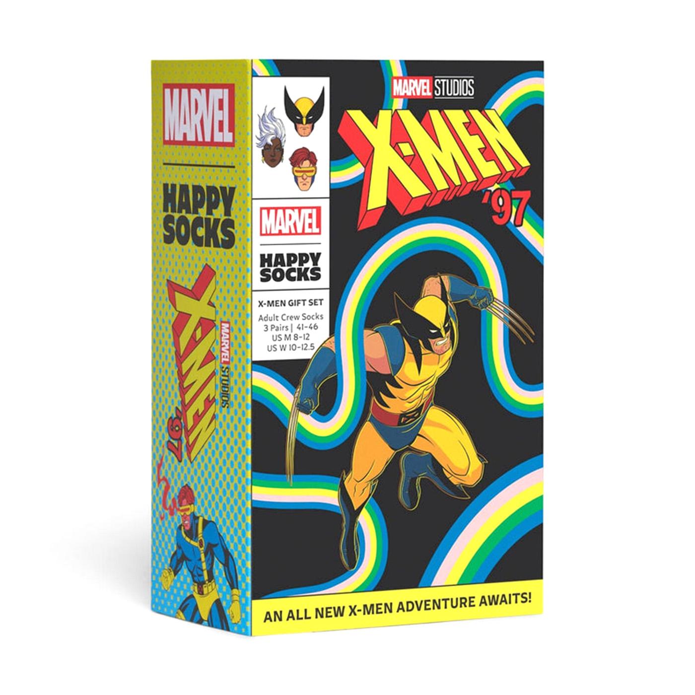 Marvel 3-Pack Gift Set Yellow - Set da Tre Paia di Calzini Multicolore P003493-YELLOW  HAPPY SOCKS 