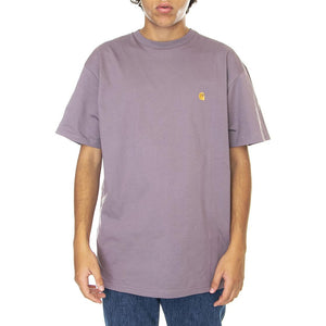 S/S Chase T-Shirt Misty Thistle / Gold - Maglietta Girocollo Uomo Viola I026391-0XVXX  CARHARTT WIP 