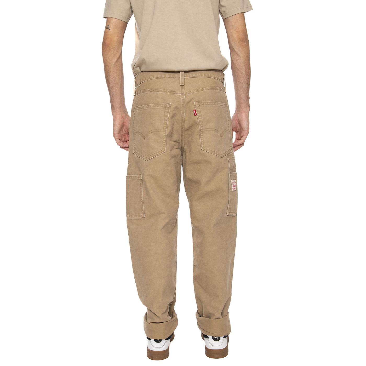 568 Loose Straight Caarpenter Tiger's Eye Can Brown - Pantaloni Uomo Marroni 55849-0067 . LEVIS 
