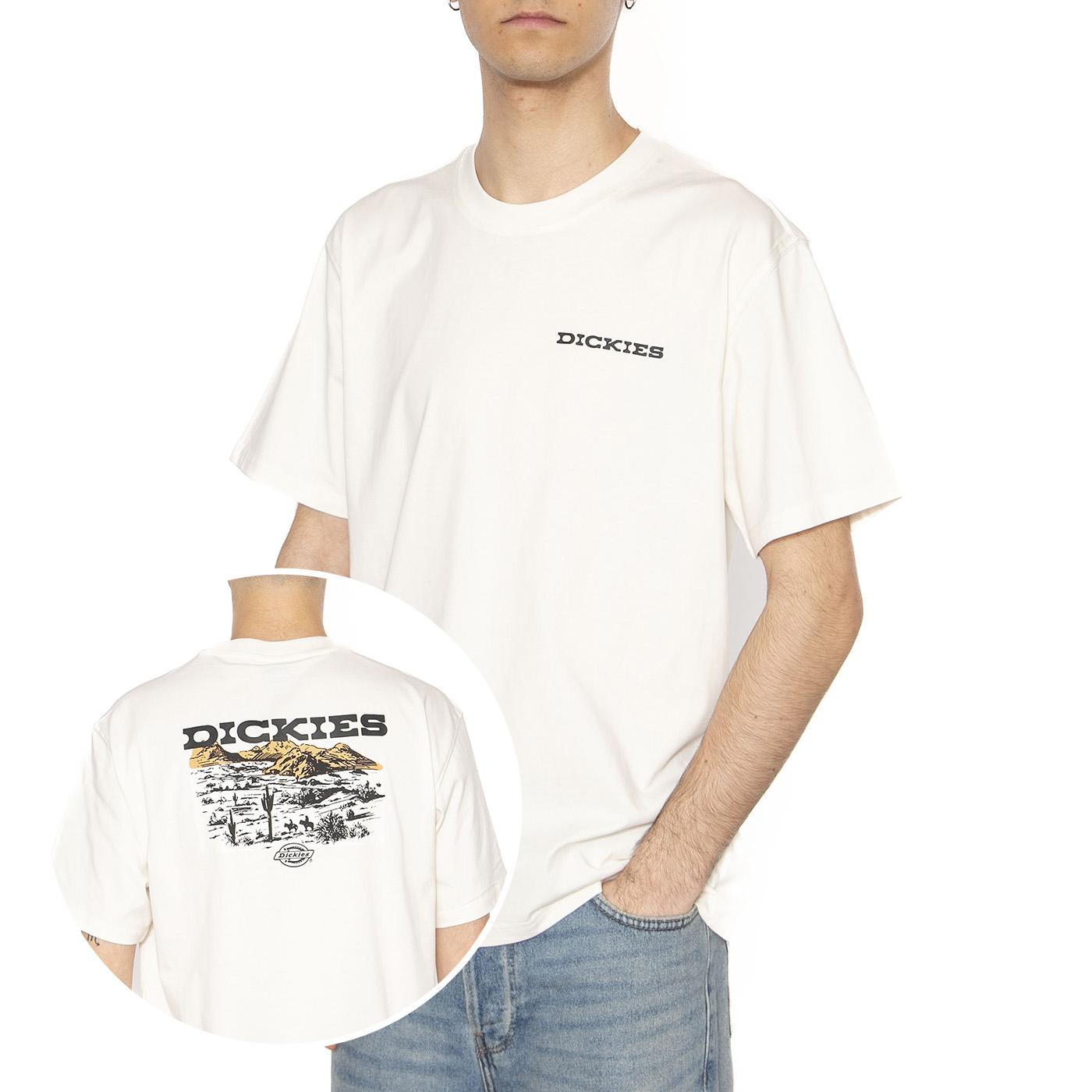 Landscape SS Tee Egret - Maglietta Girocollo Uomo Bianca DK0A4Z8VC481  DICKIES 