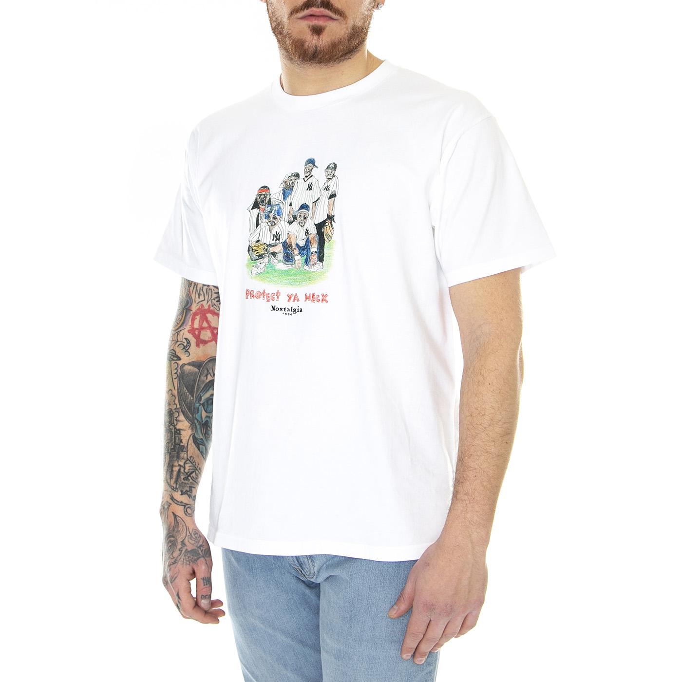 Wu Tang T-Shirt White - Maglietta Girocollo Uomo Bianca W22T-WUTANG-WHT  USUAL 