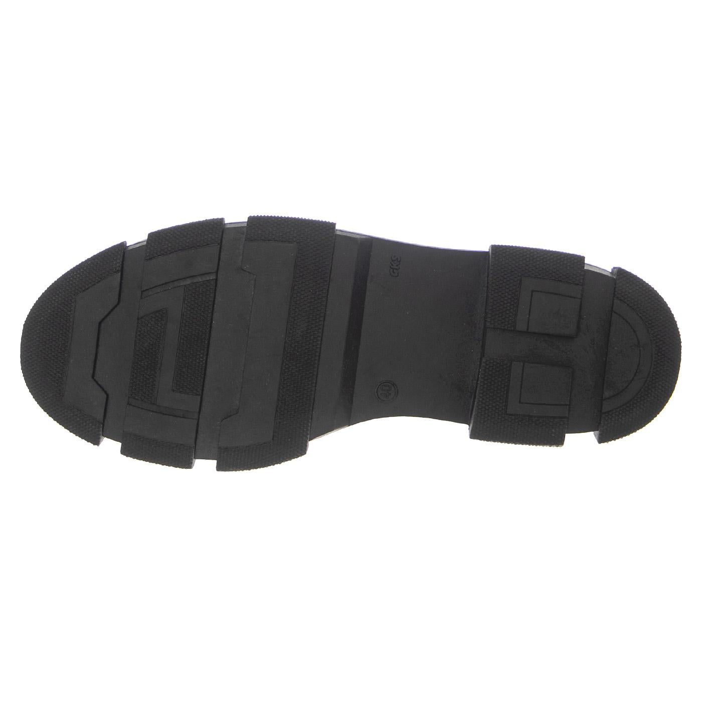 W' Bird Black Red Leather Boots - Stivali Stringati Donna Neri KG-BIRDBLK  KURT GEIGER 