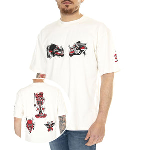 Teide Flash TS Whisper White - Maglietta Girocollo Uomo Bianca I033590.WHW.67.  EDWIN 