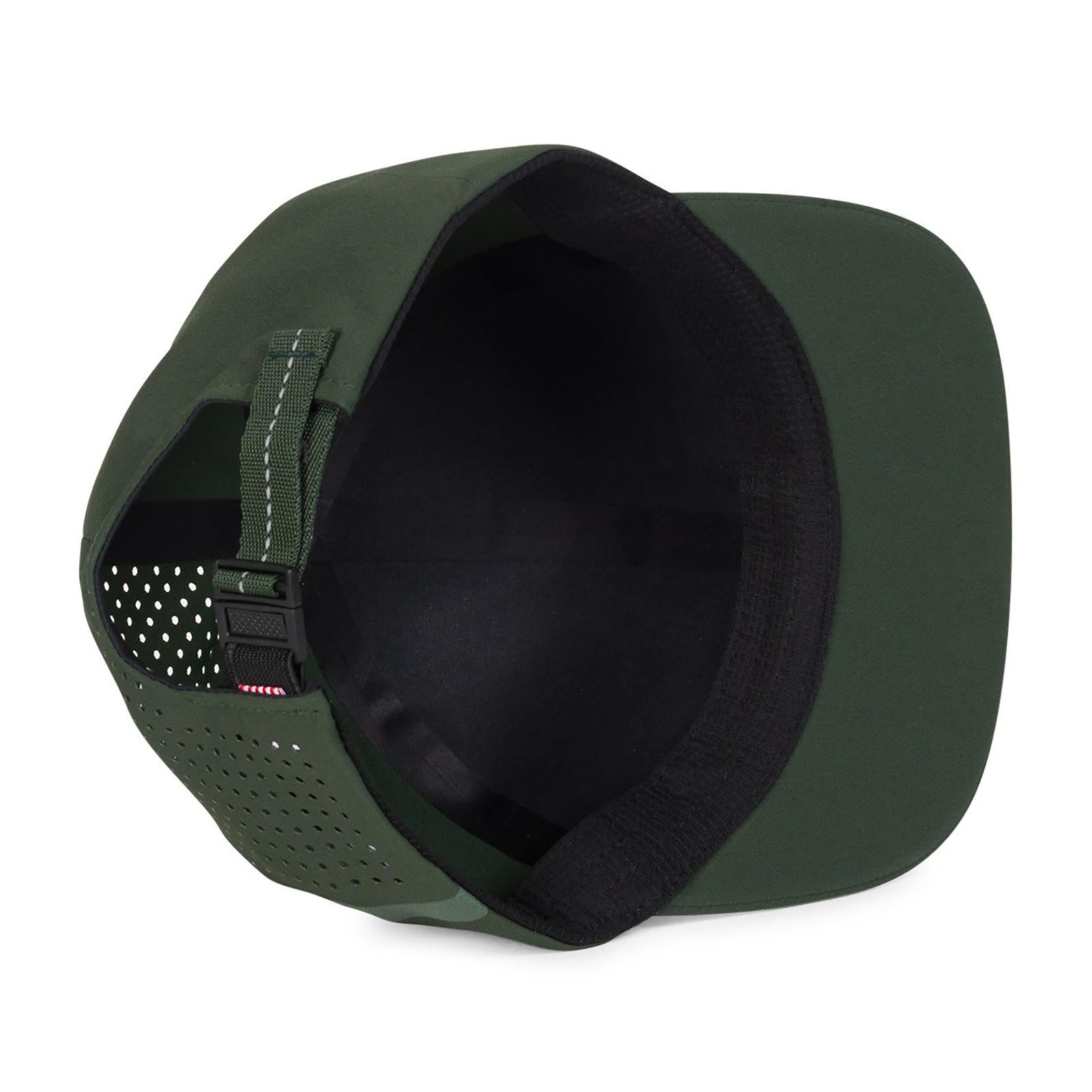 ALBERT SEAMLESS STRIDE CAP KOMBU GREEN/KOMBU GREEN REFLECTIVE 1044-0384-OS  HERSCHEL 