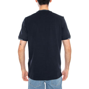 Fine Tipped T-Shirt Dark Navy / Chalk - Maglietta Girocollo Uomo Blu TS2405V Y15 LYLE & SCOTT 