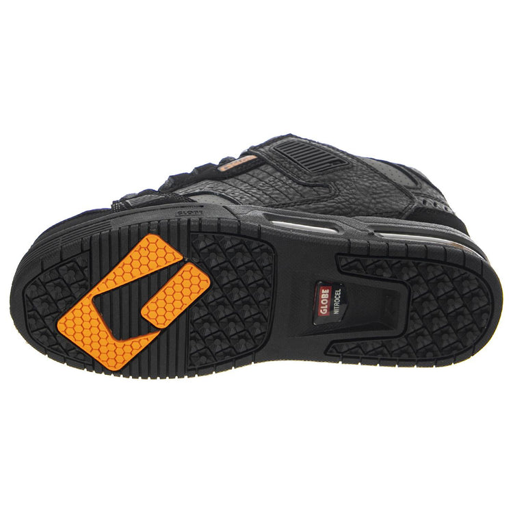 M' Sabre Black / Orange - Scarpe Stringate Profilo Basso Uomo Nere GBSABR-10194  GLOBE 