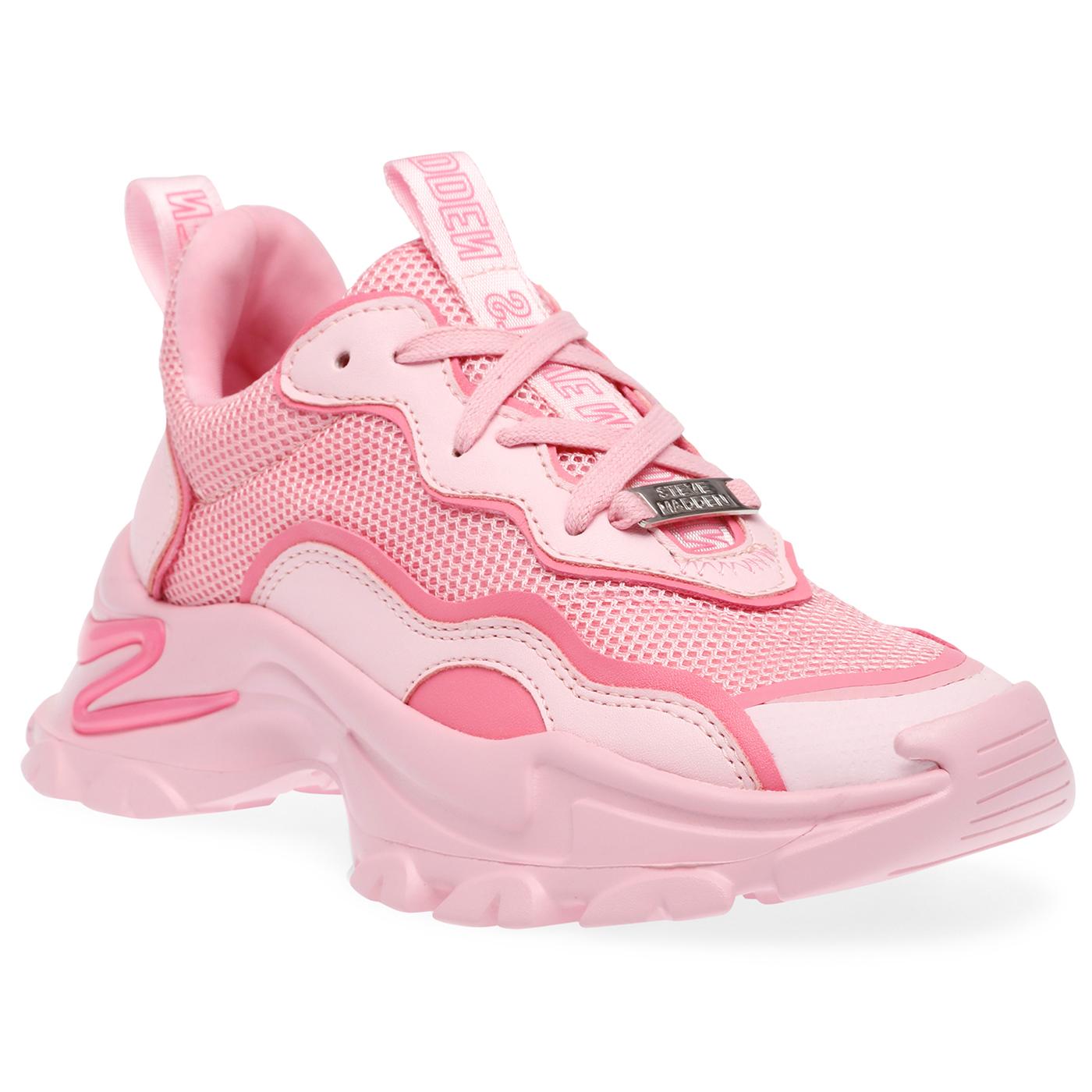 Manerva Pink Candy - Scarpe Stringate Profilo Basso Donna Rosa SMPMANERVA-PIN  STEVE MADDEN 